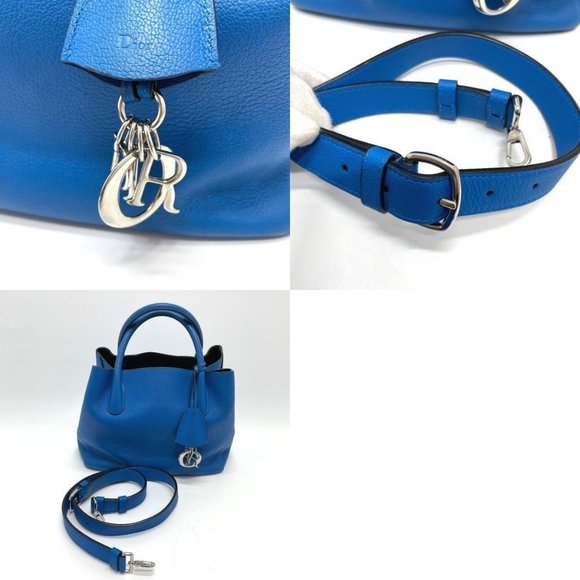 AUTHENTIC DIOR Handbag/Crossbody Open bar 2WAY Shoulder Bag Tote Bag - Picture 12 of 12